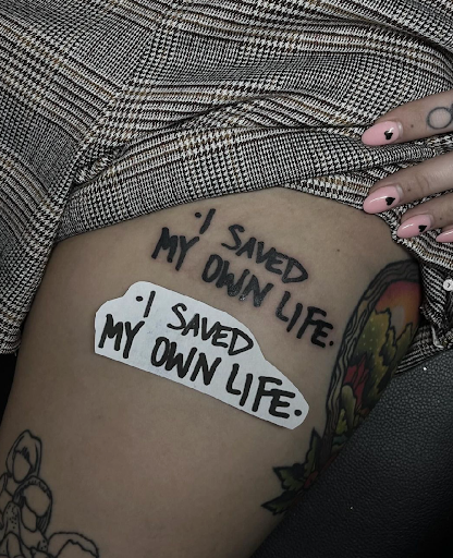 Explore mens patchwork tattoo ideas, creative tattoo ideas in Altamonte Springs, available at Mourningstar Blackworks