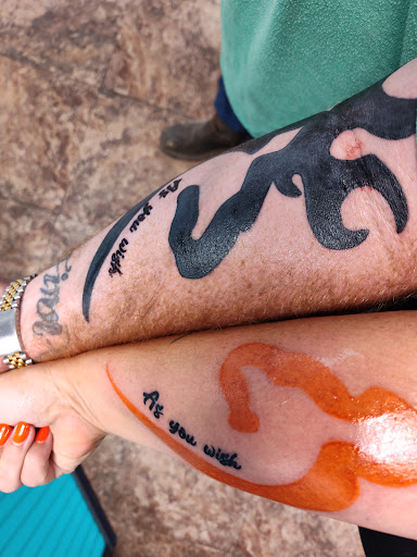 Explore mens family tattoo ideas, creative tattoo ideas in Lufkin, available at Blue Lotus Tattoo & Piercing