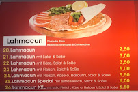 Restaurant de döner kebab Yildiz Kebap Haus à Taucha (le menu)