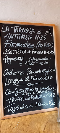 Menu du L'Antica Torre à Montaldo Roero