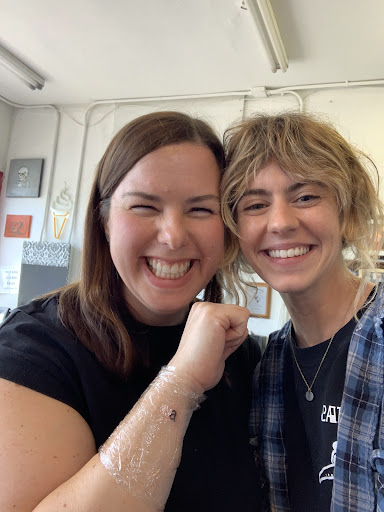 Explore bass clef tattoo ideas, creative tattoo ideas in New Orleans, available at Catahoula Tattoo 