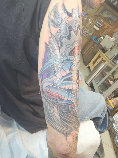 Explore background tattoo ideas sleeve, creative tattoo ideas in Wichita, available at Artist At Large Tattoo