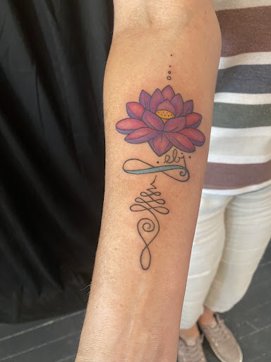 Explore tattoo with daughters name ideas, creative tattoo ideas in Baker City, available at Blue Lotus Tattoo