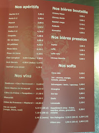 Menu / carte de Le Relais de la Chouette à Parfondeval