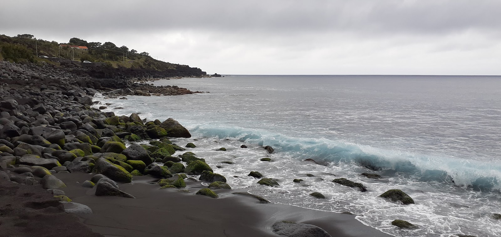 Photo of Praia da Faja with turquoise pure water surface