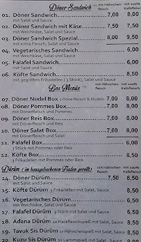 Saray Döner à Mainz carte