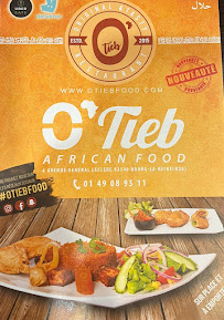 Restaurant africain O'Tieb Food à Bourg-la-Reine - menu / carte