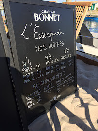 Menu / carte de Restaurant l'Escapade à Andernos-les-Bains
