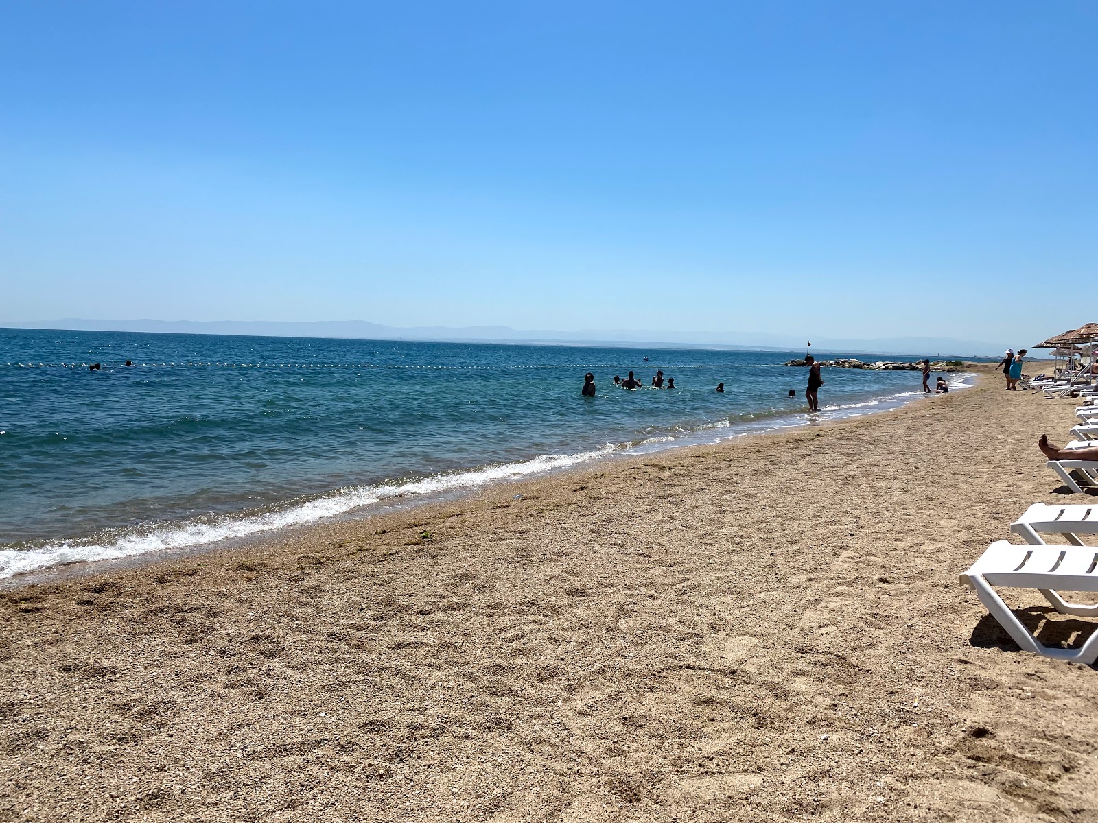 Foto von Ladies Bath beach mit braunes wasser Oberfläche