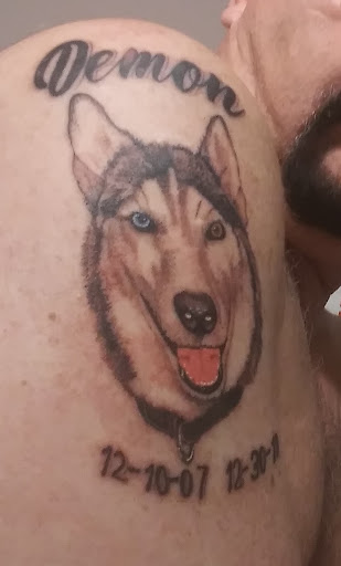Explore ghost cat tattoo ideas, creative tattoo ideas in Clearfield, available at Platypus Tattoo Co.