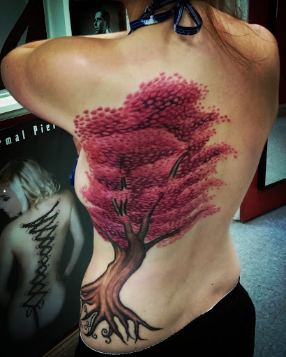 Explore chicago skyline tattoo ideas, creative tattoo ideas in Bradley, available at Oak and Ember Tattoo