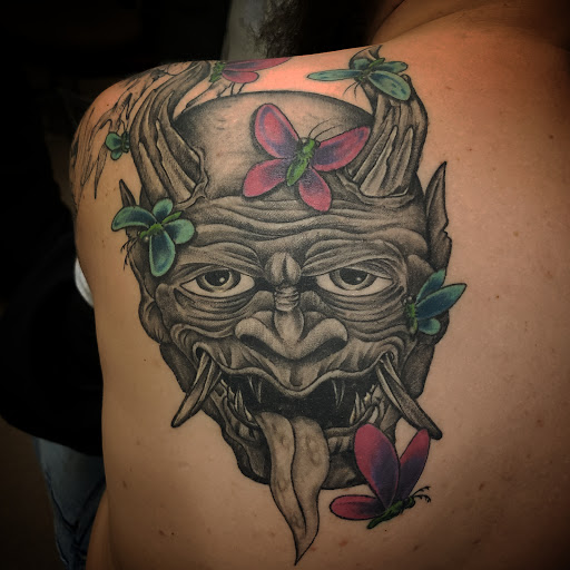 Explore voodoo doll tattoo ideas, creative tattoo ideas in Algoma, available at Shipwreck Tattoo