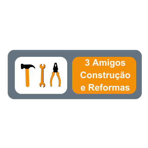 Logo da empresa - 3 Amigos Construção e Reformas