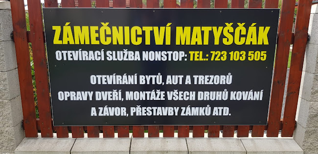 Recenze na Zámečnictví Matyščák v Teplice - Zámečnictví