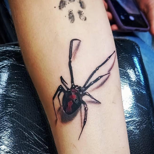 Explore barney tattoo ideas, creative tattoo ideas in Conroe, available at Monsters Ink, LLC