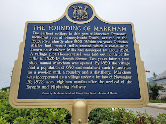 Historical Plaque - The Founding of Markham