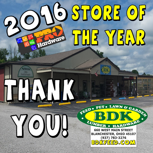 Hardware Store «BDK Hardware, Lumber and Feed», reviews and photos, 660 W Main St, Blanchester, OH 45107, USA