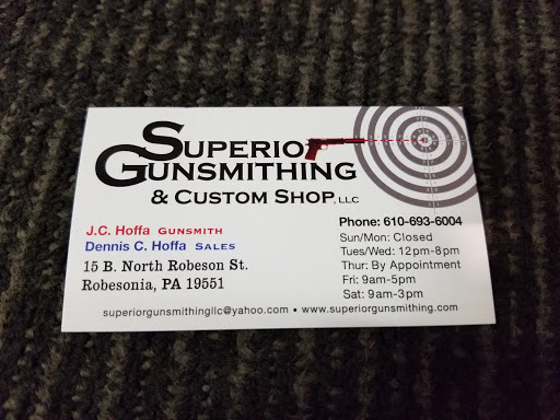 Gun Shop «Superior Gunsmithing & Custom Shop LLC.», reviews and photos, 15 N Robeson St, Robesonia, PA 19551, USA