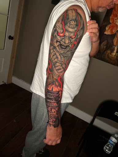 Explore mens christian tattoo ideas, creative tattoo ideas in Roanoke, available at Saint Cecilias Art Studio
