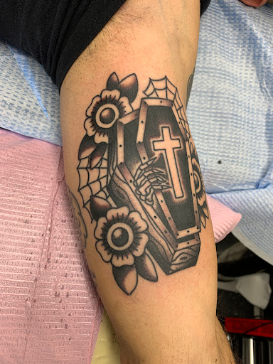 Explore above eyebrow tattoo ideas, creative tattoo ideas in Cranston, available at TomButts Tattoo LLC