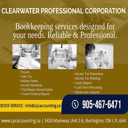 Clearwater Professional Corporation | CPA | Accountants | Bookkeeping | Burlington
