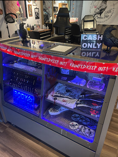 Explore mens tattoo ideas simple, creative tattoo ideas in Hesperia, available at Logic Ink Tattoo & Piercing