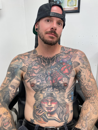 Explore dreamer tattoo ideas, creative tattoo ideas in Myrtle Beach, available at Professional Body Piercing by Jackie