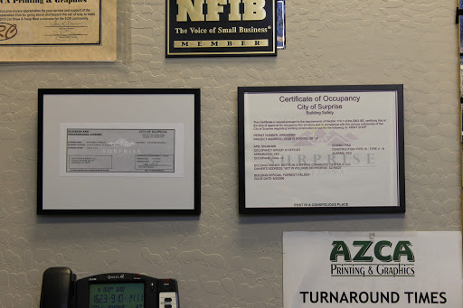 Sign Shop «AZCA Signs & Wraps», reviews and photos, 13128 W Foxfire Dr #101, Surprise, AZ 85378, USA