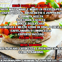 Menu / carte de Saint Peter à Lusciano