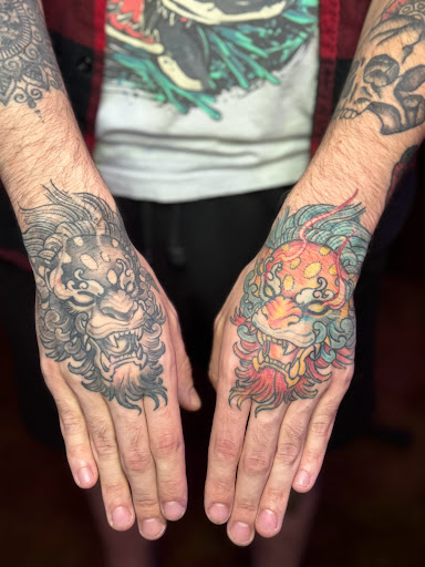 Explore dominant tattoo ideas, creative tattoo ideas in New Braunfels, available at Synthetic Dreams Tattoo Gallery