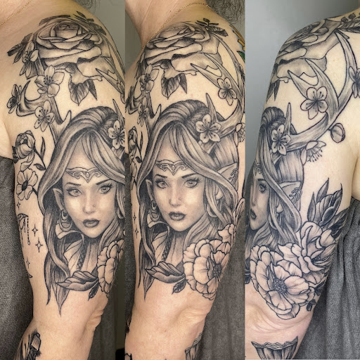 Explore tattoo ideas for football, creative tattoo ideas in Loganville, available at Blue Siren Tattoos