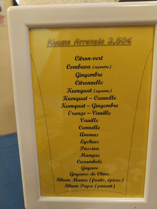 menu du Restaurant créole L’île Maurice à Grenoble
