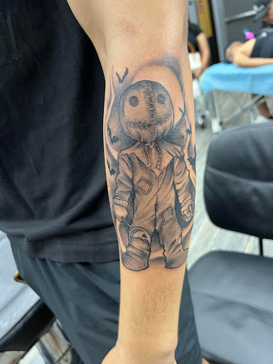 Explore party tattoo ideas, creative tattoo ideas in El Paso, available at American Tattoo Society of Ft Bliss