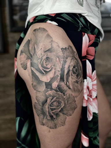 Explore men tattoo ideas sleeve, creative tattoo ideas in Deerfield Beach, available at Black Rose Tattoo Studio