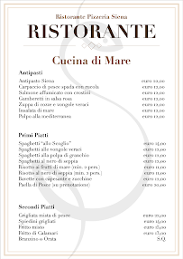 Pizzeria Ristorante Siena à Villafranca di Verona - menu / carte