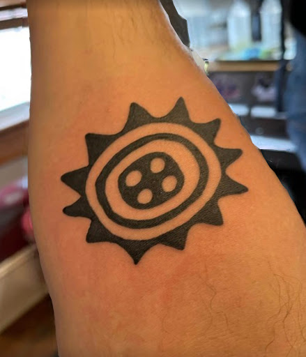 Explore line drawing tattoo ideas, creative tattoo ideas in Savannah, available at Tramp Art Studios