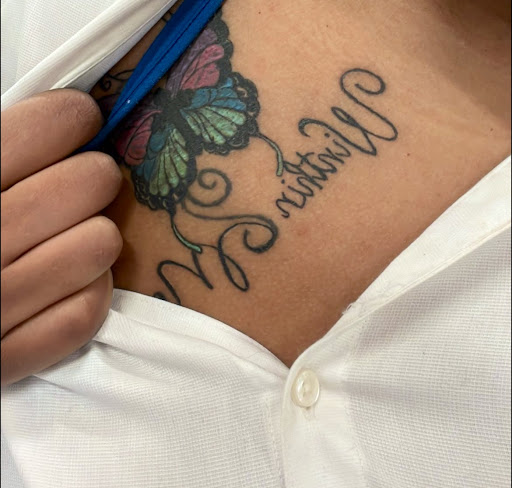 Explore blue collar tattoo ideas, creative tattoo ideas in Hampton, available at Matriarch Gallery