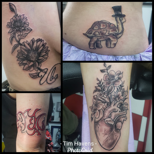 Explore 2 child tattoo ideas for dad, creative tattoo ideas in Vinton, available at Cherry Bomb Tattoo and piercing