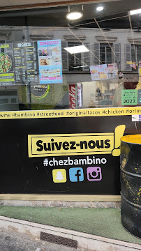 Menu du Chez Bambino à Orléans