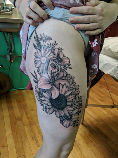 Explore invincible tattoo ideas, creative tattoo ideas in Albany, available at Dead Presidents Lounge