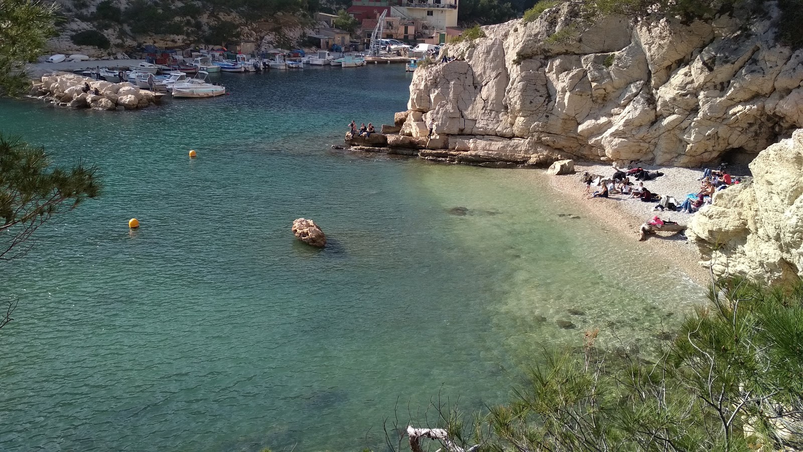 Fotografija Sauvage de Morgiou z turkizna čista voda površino