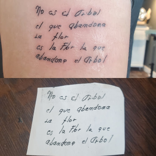 Explore feminine chest tattoo ideas, creative tattoo ideas in Coquille, available at Inspired Ink Tattoo Shop