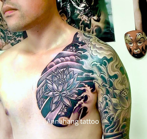 Explore husband and wife matching tattoo ideas, creative tattoo ideas in Garden Grove, available at Anna Hang Tattoo