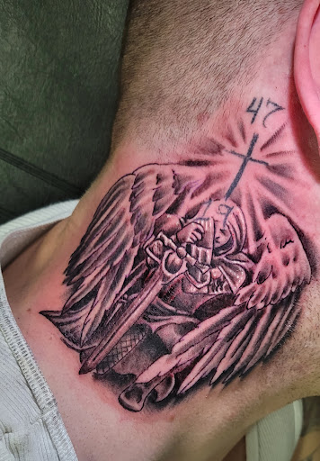 Explore tattoo ideas for fallen soldiers, creative tattoo ideas in Angola, available at Hoodlum Ink