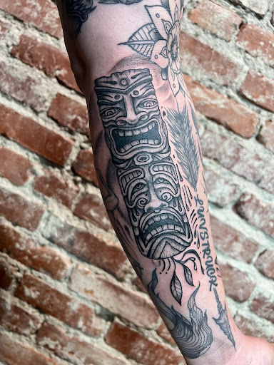 Explore thor's hammer tattoo ideas, creative tattoo ideas in Venice, available at KISS KISS TATTOO & PIERCING