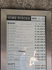 Menu / carte de Home Burger - Saint-Malo Intra Muros à Saint-Malo