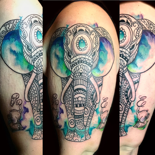 Explore tattoo sleeve ideas colour, creative tattoo ideas in Westland, available at Black Raven Studio, LLC