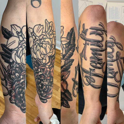 Explore nike tattoo ideas, creative tattoo ideas in Kansas City, available at Golden Stag Tattoo and Gallery