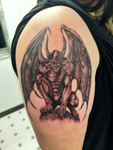 Explore mic tattoo ideas, creative tattoo ideas in Pahrump, available at Social Suicide Tattoos