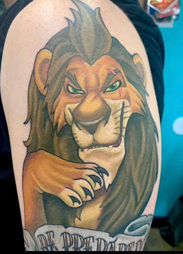 Explore calf sleeve tattoo ideas, creative tattoo ideas in Wichita, available at Addictions In Ink